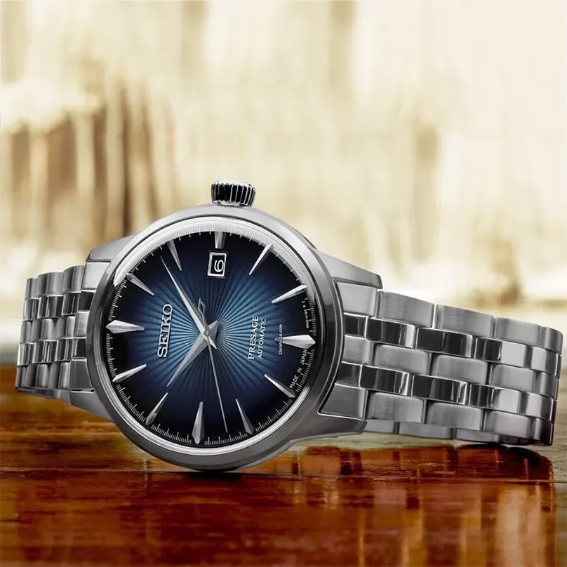 Seiko Men's  Presage Cocktail Time Blue Dial Watch | SRPB41J1